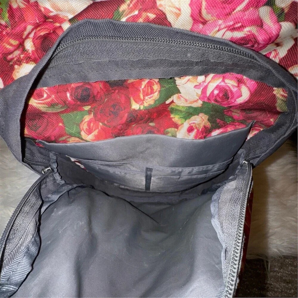 JanSport Megahertz II Backpack Vintage Roses Floral Laptop‎ School Bag